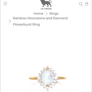 La Kaiser Flowerburst Ring, Size 8